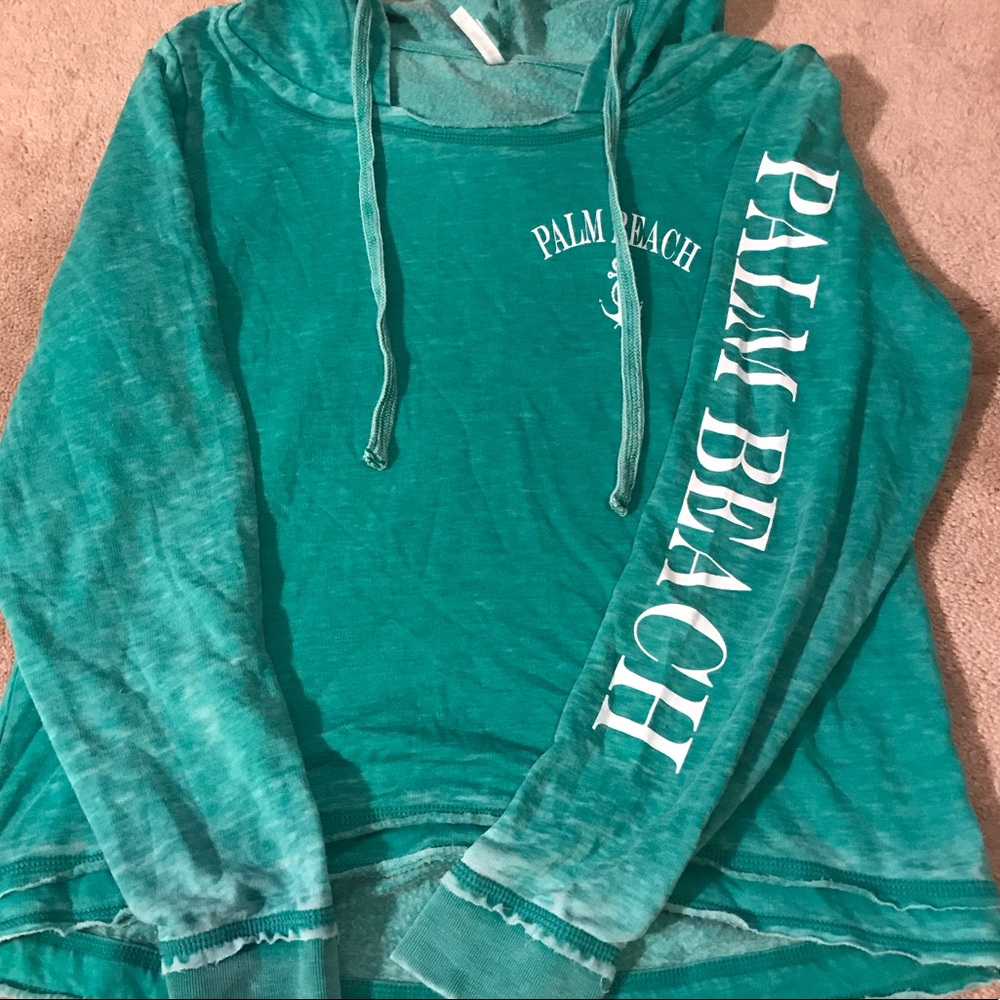 Comfy Sea Foam Green Palm Beach Tee